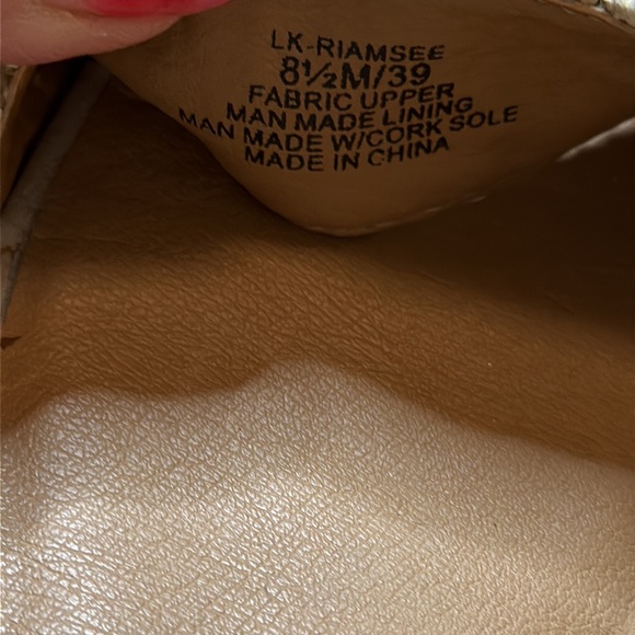 Lucky Brand Woven Tan Wedge Sandals - Picture 6 of 7